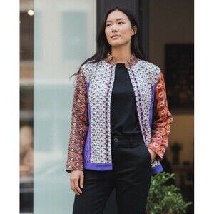 Vintage Freeka Cardigan/Jacket, Size Medium, Cotton, Colorful, Boho